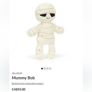 Jellycat Mummy Bob Cream Plush Toy